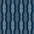 Striped tapestry seamless pattern. Textured vertical embroidery borders. Zigzag lines wave embroidered ornaments. Repeat backdrop