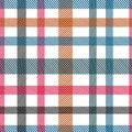 Striped tartan plaid style colorful seamless vector pattern.