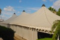 Striped tent