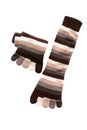 Striped toe socks Royalty Free Stock Photo