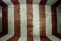 Underground Tunnel Circus Striped Wall