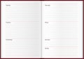Striped weekly planner template Royalty Free Stock Photo