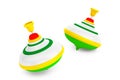 Striped Whirligig Toys Royalty Free Stock Photo