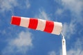 Striped wind sock Royalty Free Stock Photo