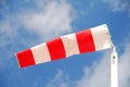 Striped windsock Royalty Free Stock Photo