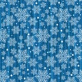 Striped winter seamless christmas blue pattern