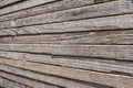 Striped wooden background - stacked wood boards Royalty Free Stock Photo