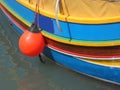 Striped Wooden Maltese Fishing Boat