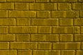 Striped yellow brick wall texture Royalty Free Stock Photo