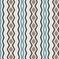 Striped Zig Zag Geometric Ethnic Native Seamless Pattern Background
