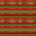 Stripes Christmas seamless pattern in red & green