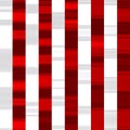 Stripes of fashion in red and white.