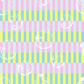 Stripes memphis style seamless pattern.