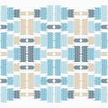 Stripes. Navajo mosaic rug with traditional folk geometric pattern. Aztec elements. Mayan ornament. Seamless background.