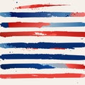 n Stripes. Grunge Texture. Ink Stains. Hand Drawn Stripes. Black, White, Red, Blue Watercolor Background. Ink Stains. AI Generated Royalty Free Stock Photo