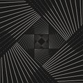 Stripes vector pattern with crossing diagonal thin lines in square shape.