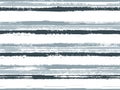 Stripes watercolor paintbrush seamless vector pattern.