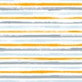 Stripes watercolor paintbrush seamless vector pattern. Royalty Free Stock Photo