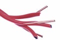 Stripped red electrical wire or cable Royalty Free Stock Photo