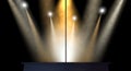 Stripper Pole Spotlit Royalty Free Stock Photo