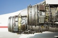 Stripping airplane engine