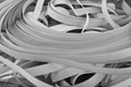 Strips of cut gray paper Royalty Free Stock Photo