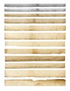 Strips of old paper scraps Royalty Free Stock Photo