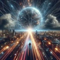 Strobe effect A visual effect that uses fast or rapid flashes o