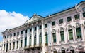 Stroganov Palace, a Late Baroque palace at the intersection of the Moika River and Nevsky Prospect