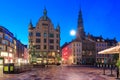 Stroget street, Amagertorv, Copenhagen, Denmark