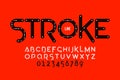 Stroke line font