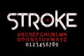 Stroke line font