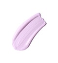 Stroke of purple color correcting concealer isolated on white