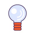 Stroked Outdated Electric Lamp DIY Tool Icon