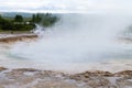 Strokkur geyser eruption. Geysir geyser view, Iceland Royalty Free Stock Photo