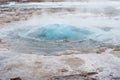 Strokkur geyser eruption Royalty Free Stock Photo