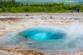 Strokkur geyser, Iceland Royalty Free Stock Photo