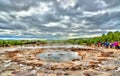 Strokkur geyser in Iceland between eruptions