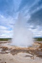 Strokkur Geysir eruption geothermal area, europe, Iceland