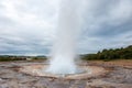 Strokkur geysir eruption, Golden Circle, Iceland Royalty Free Stock Photo