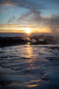 Strokkur geysir golden circle iceland Royalty Free Stock Photo