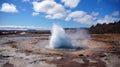 Strokkur the greatest geysir in Iceland Royalty Free Stock Photo