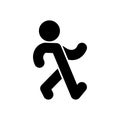 Stroll man sign. Promenade symbol. Saunter icon. vector illustration Royalty Free Stock Photo