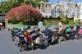 Stroller parking, Disneyland Royalty Free Stock Photo