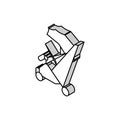 stroller walk baby isometric icon vector illustration Royalty Free Stock Photo
