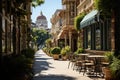 Strolling through the historic streets of Pasadena - stock photo concepts