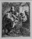 The strolling musicians, Rembrandt van Rijn