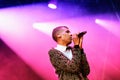 Stromae, Belgian singer who plays House, New Beat and electronic music, performs at Heineken Primavera Sound 2014 Festival