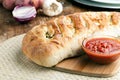 Stromboli Stuffed Bread Royalty Free Stock Photo