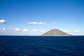 Stromboli volcano island near Sicily Royalty Free Stock Photo